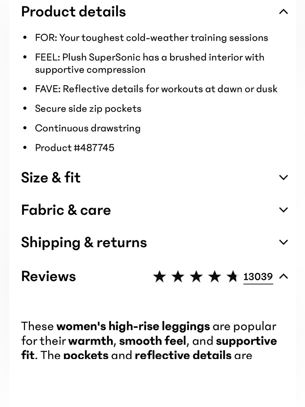 Athleta Ranier High Rise Legging - Picture 9 of 9